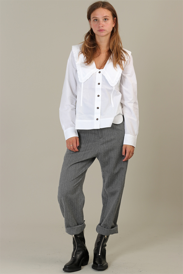 Ganni <span> V-Neck Shirt